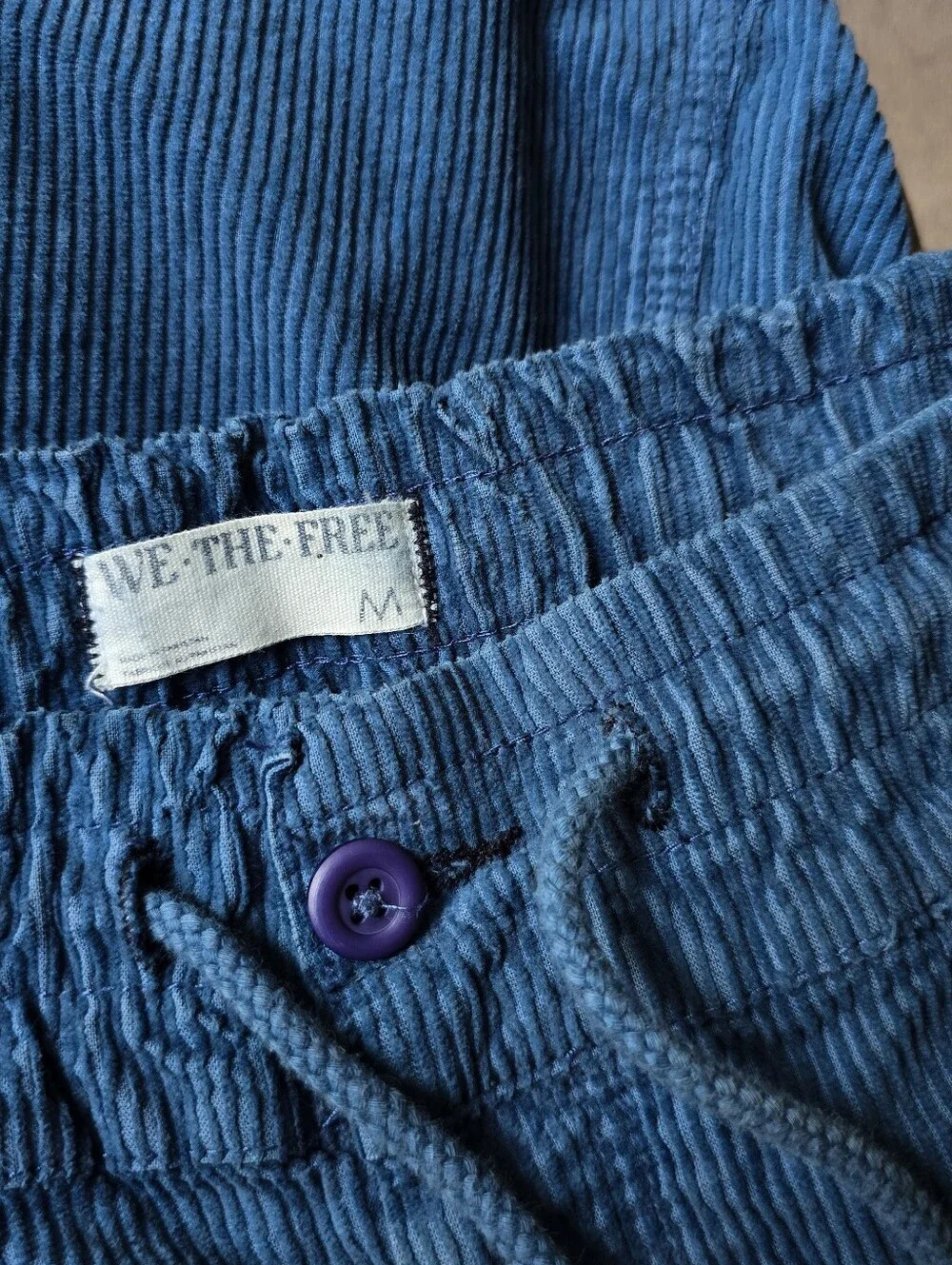 We The Free × Free People Modern Love Pull-On Cord Pants Blue